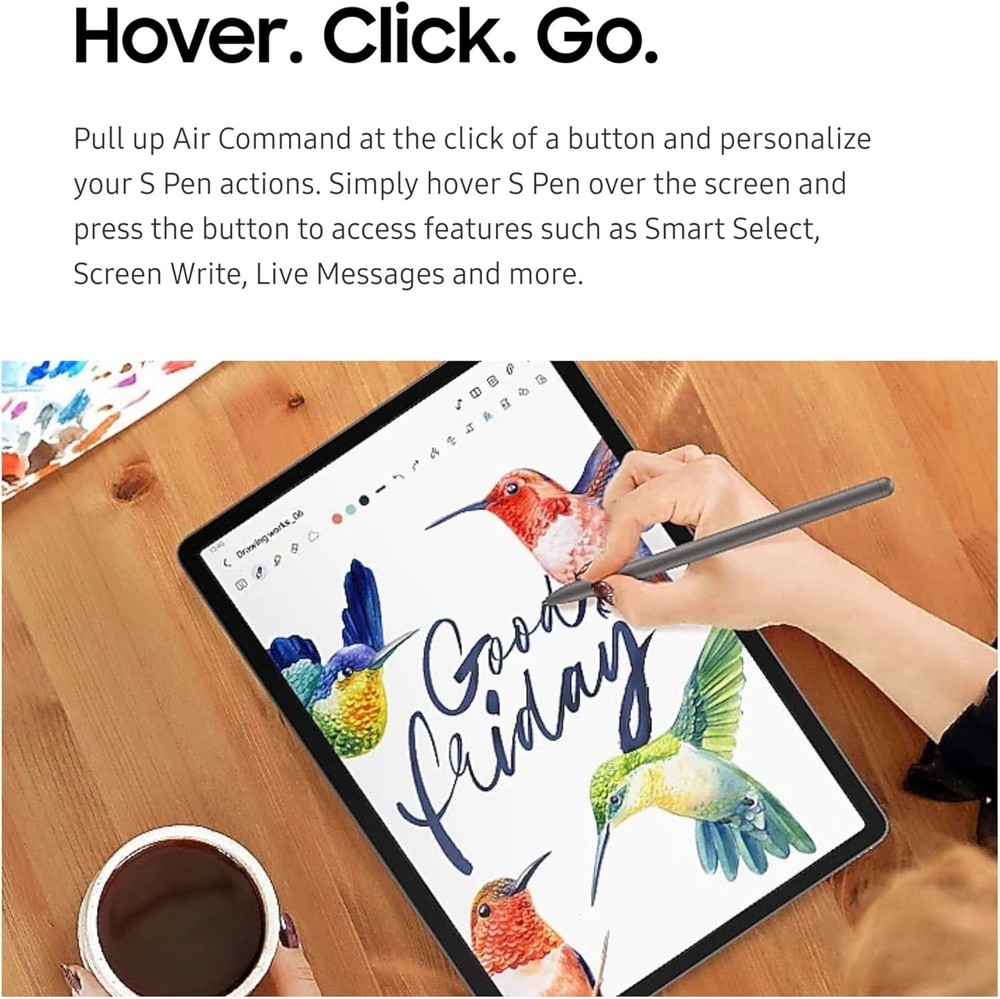 Galaxy Tab S9 FE S Pen Replacement for Samsung Tablet Plus Gray