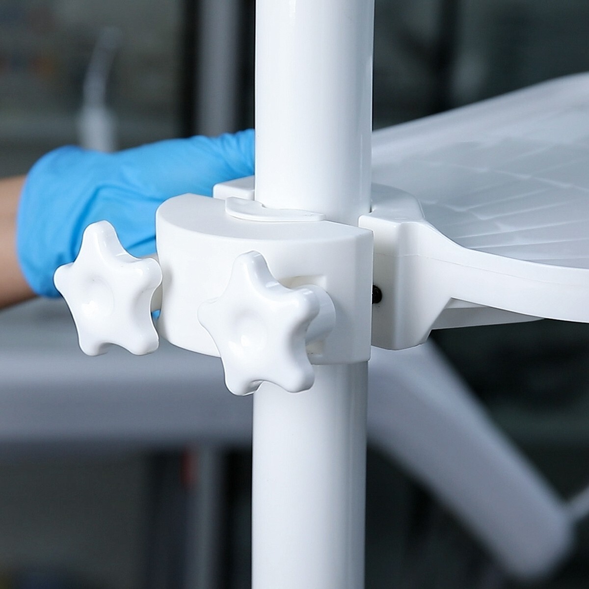 Dental Post Mounted Shelf Tray Scaler Instrument Tray Dentistry Chair Accessory