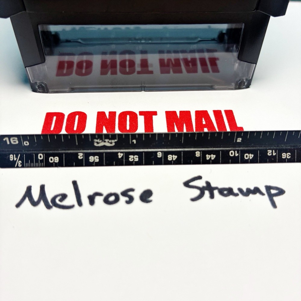 Do Not Mail Rubber Stamp Red Ink Self Inking Ideal 4913