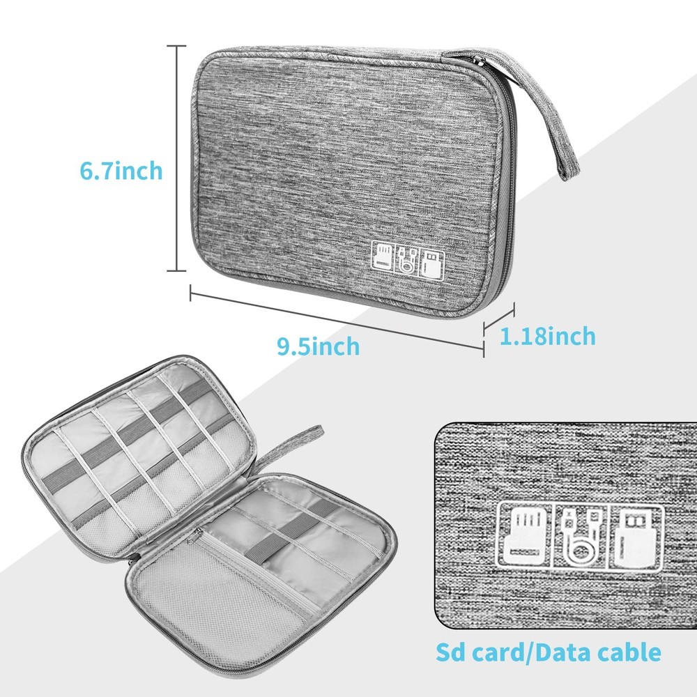 Electronics Organizer Travel Case,Electronic Storage Bag,Portable Waterproof ...