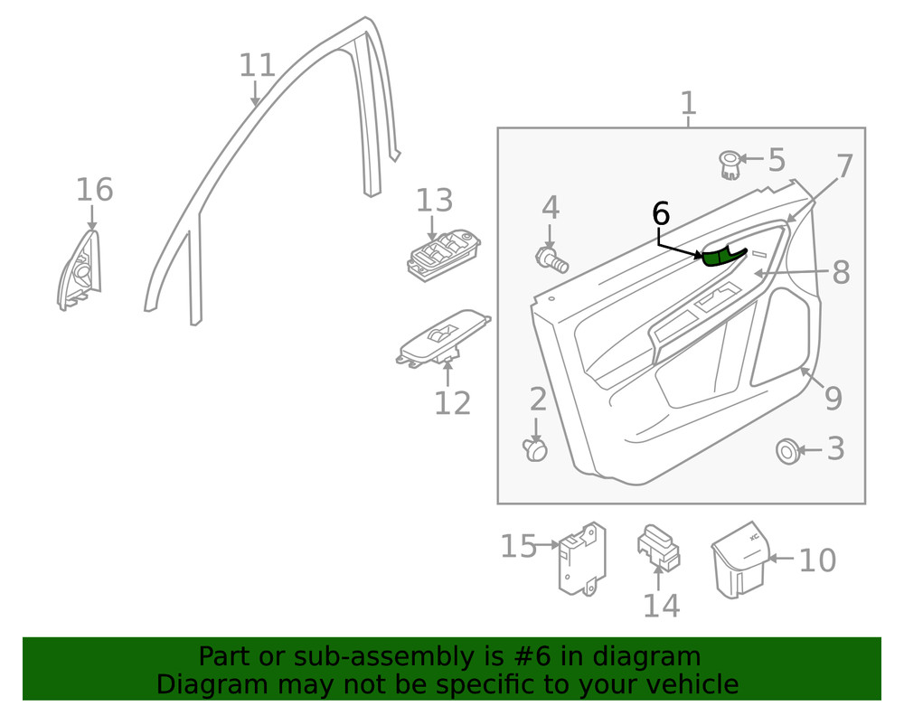 Genuine Volvo Interior Door Handle 39856985