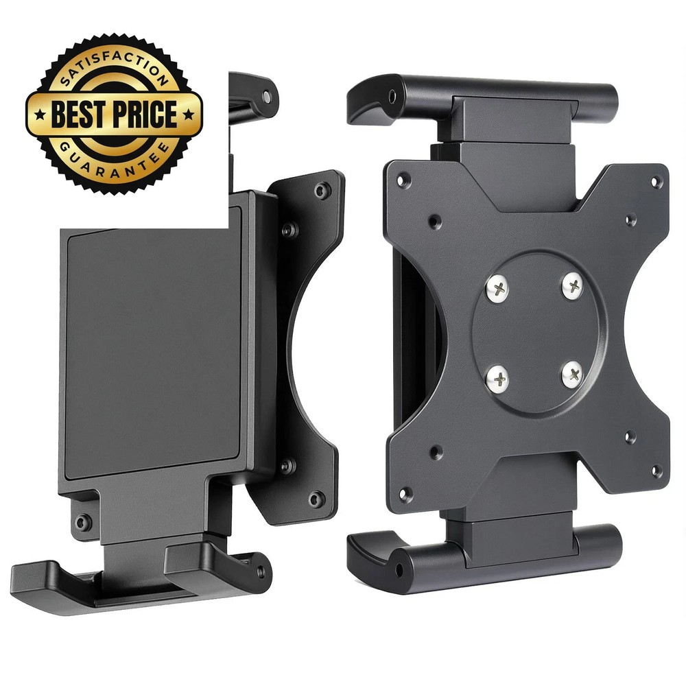 Universal VESA Mount Adapter for Tablets – Spring Clamp Holder iPad Black