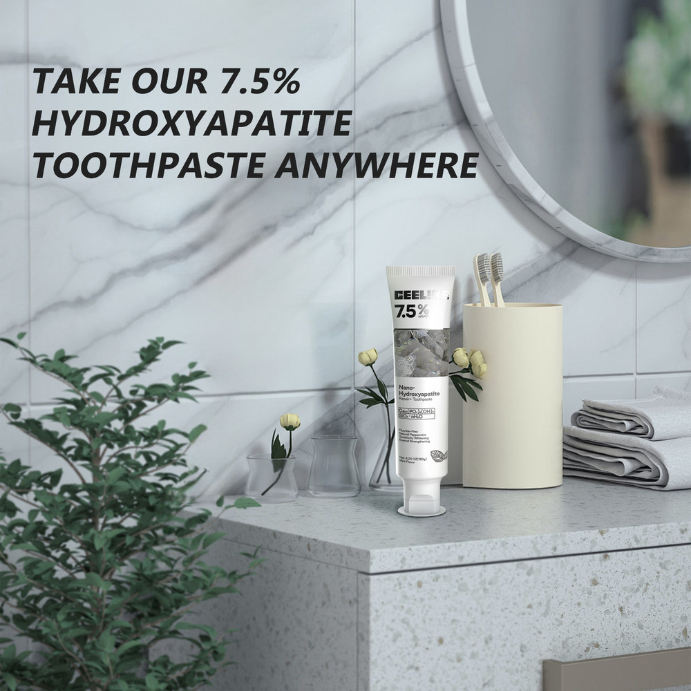 CEELIKE 7.5% Nano Hydroxyapatite Toothpaste - 3 x 4.23 oz