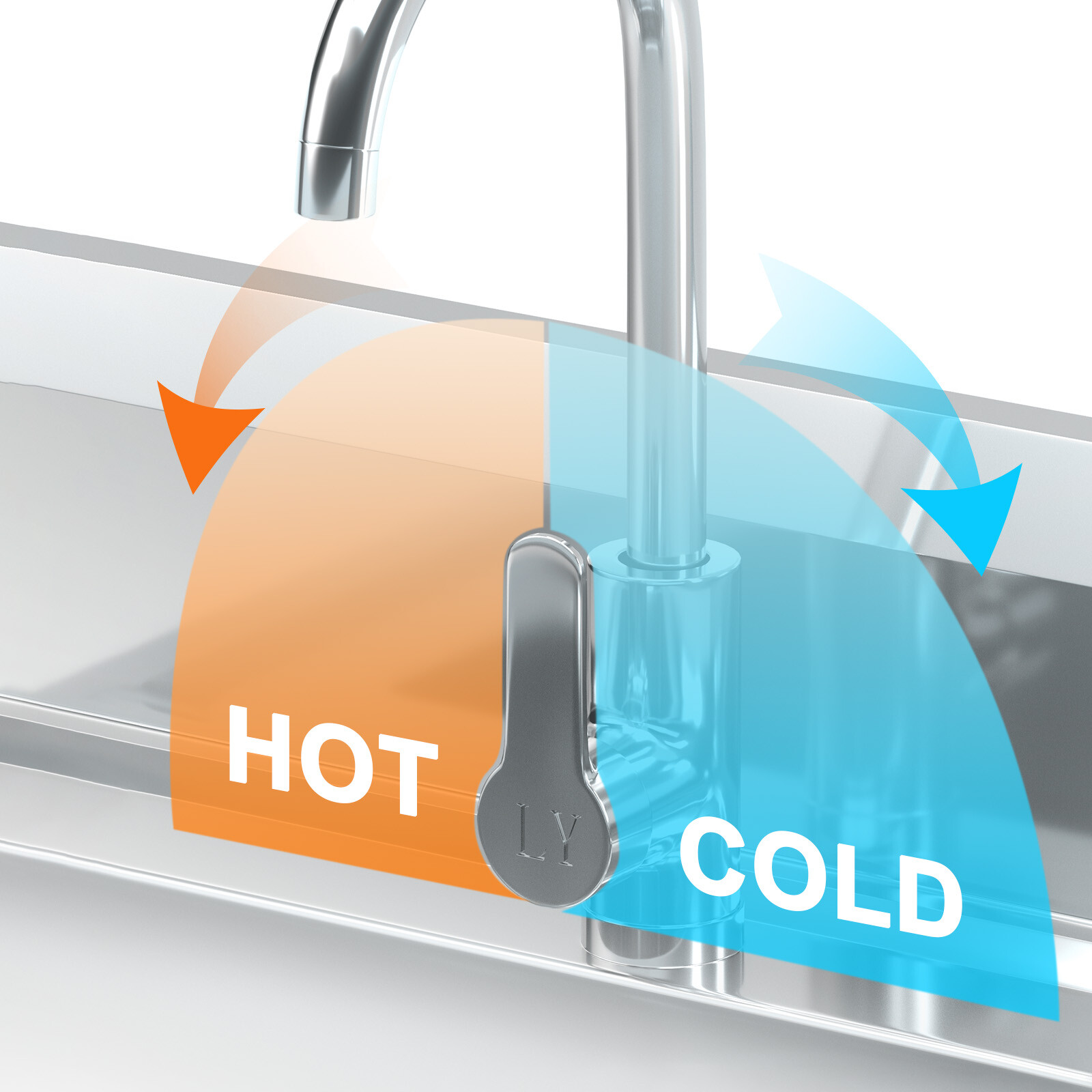 Stainless Steel Utility Bowl Laundry Sink with Water Plumbing Freestanding Sink