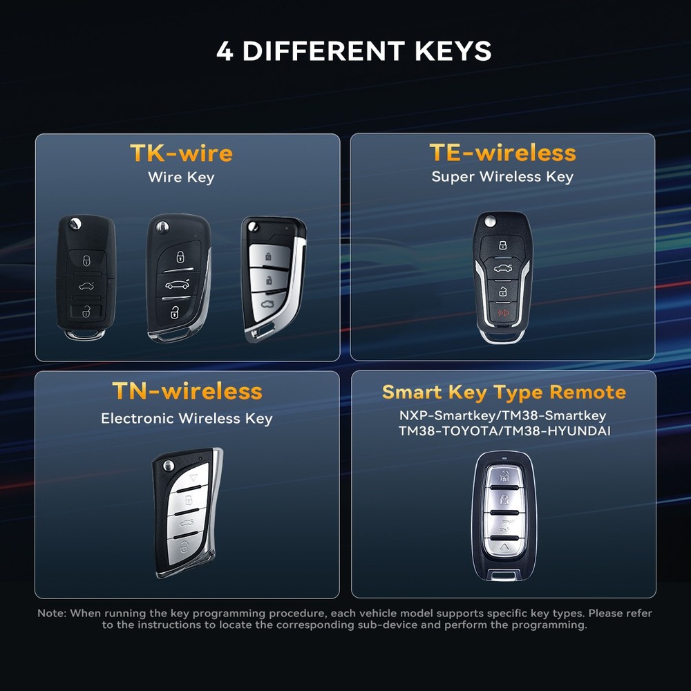 THINKCAR TKEY101 Universal Car IMMO Key Programmer 6 Remote Keys For 689BT 892BT