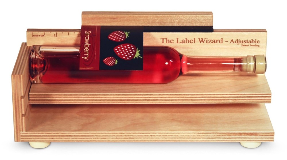 The Label Wizard- Adjustable 2.5*8.3cm, Reddish-maroon