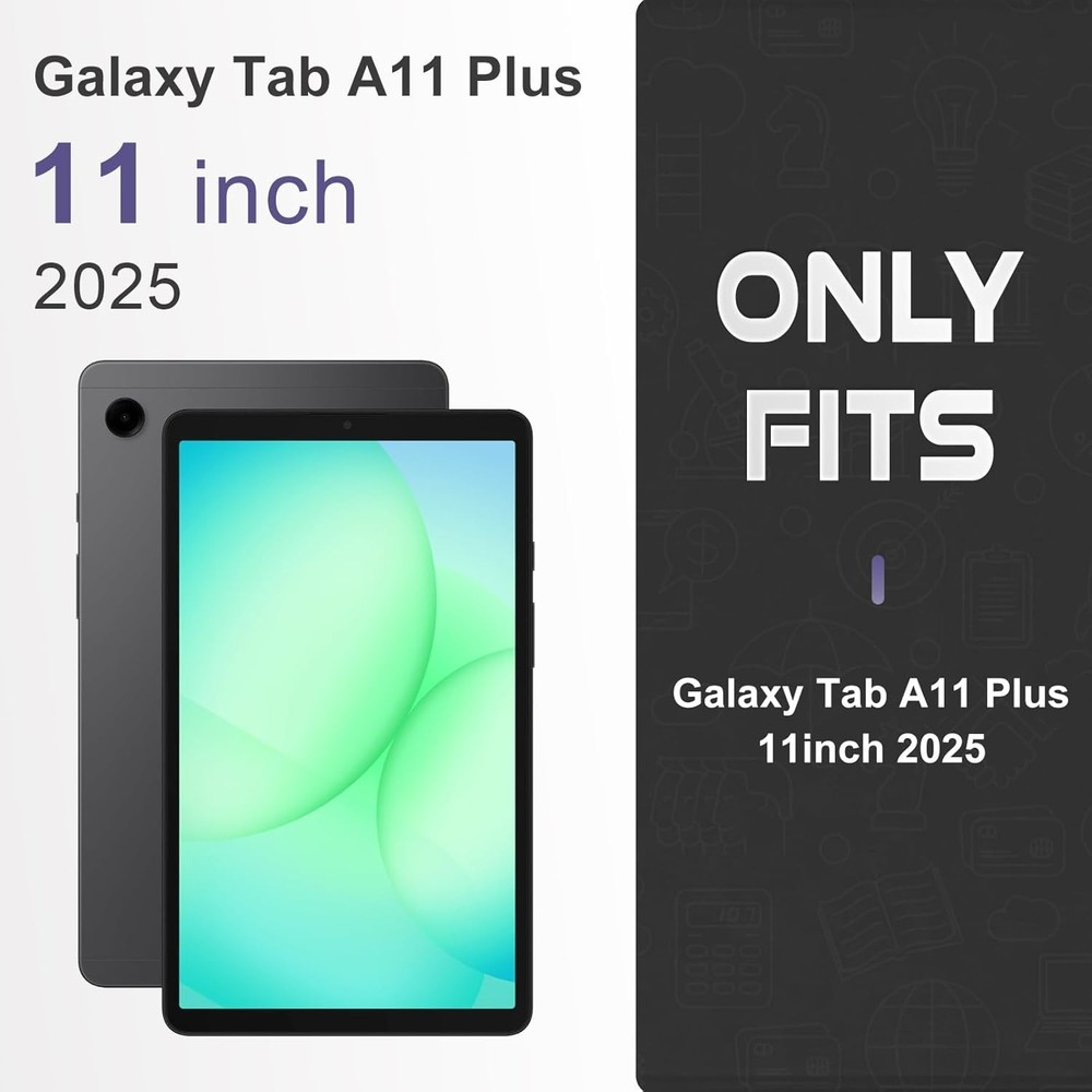 Case for Samsung Galaxy Tab A11+ Plus 11” 2025, Multi-Viewing Angles, All New