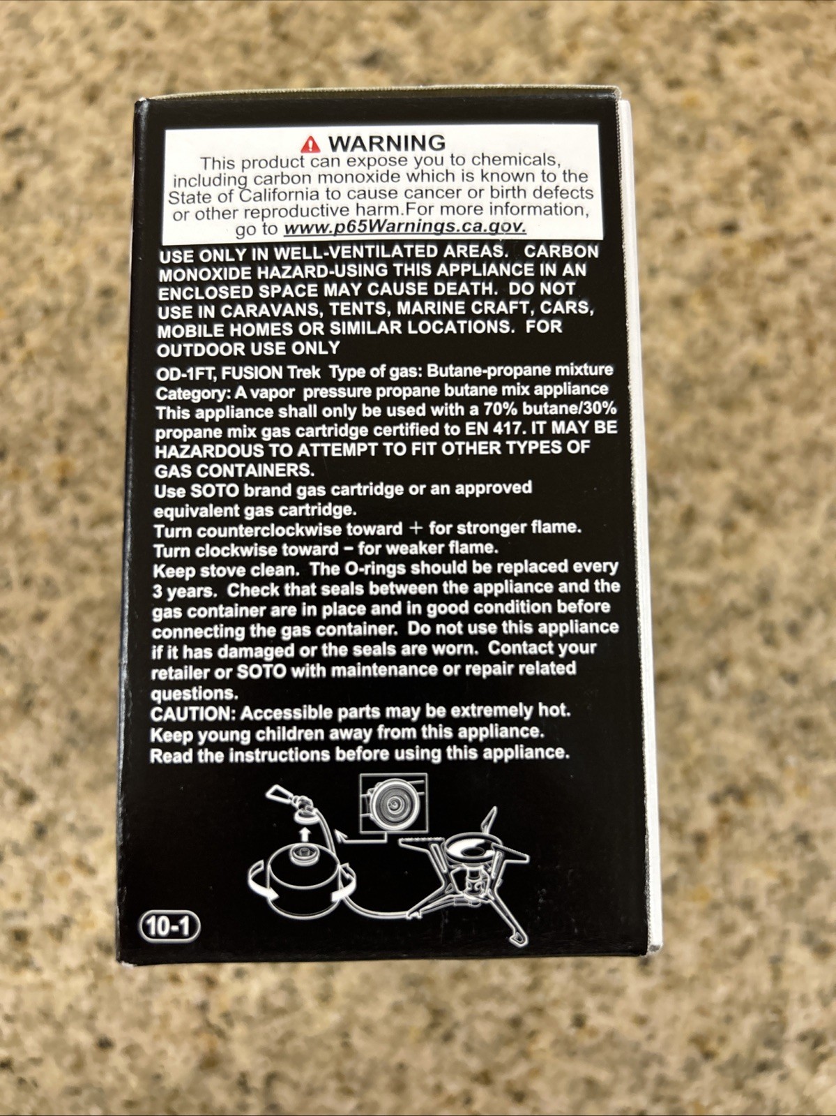 Soto Fusion Trek Micro Regulator Stove OD- 1FT - Brand New In Box Free Shipping