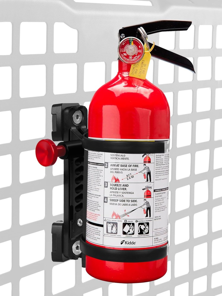 MOLLE Panel Fire Extinguisher Mount Kit Fits 1"-2" Rigid MOLLE Panel Holes, Q...