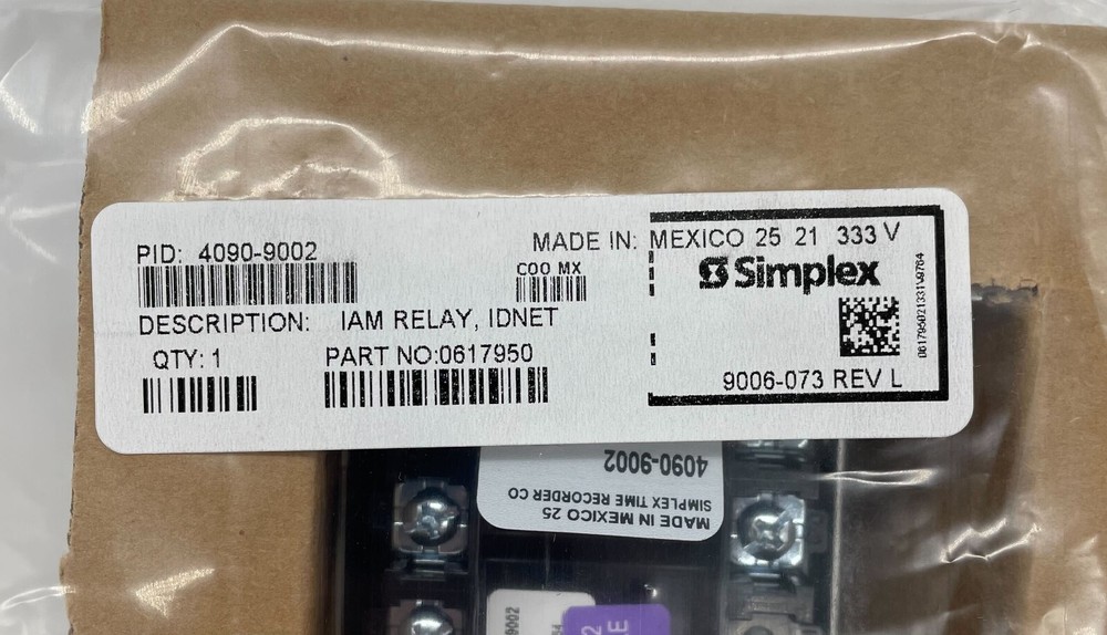 Simplex 4090-9002 - Same Day Shipping (SEALED)