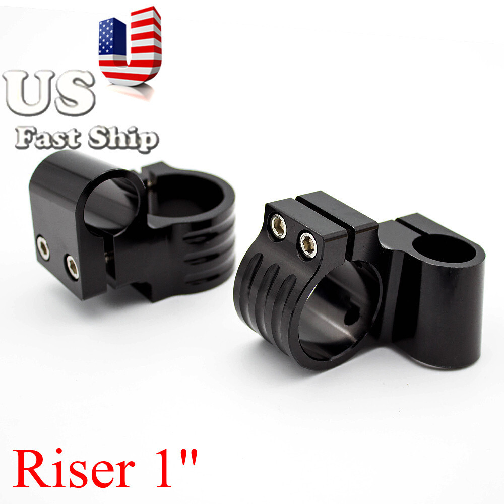 36mm Riser Motorcycle Universal Clip On Ons Fork Clamp Handle Bar Handlebars US