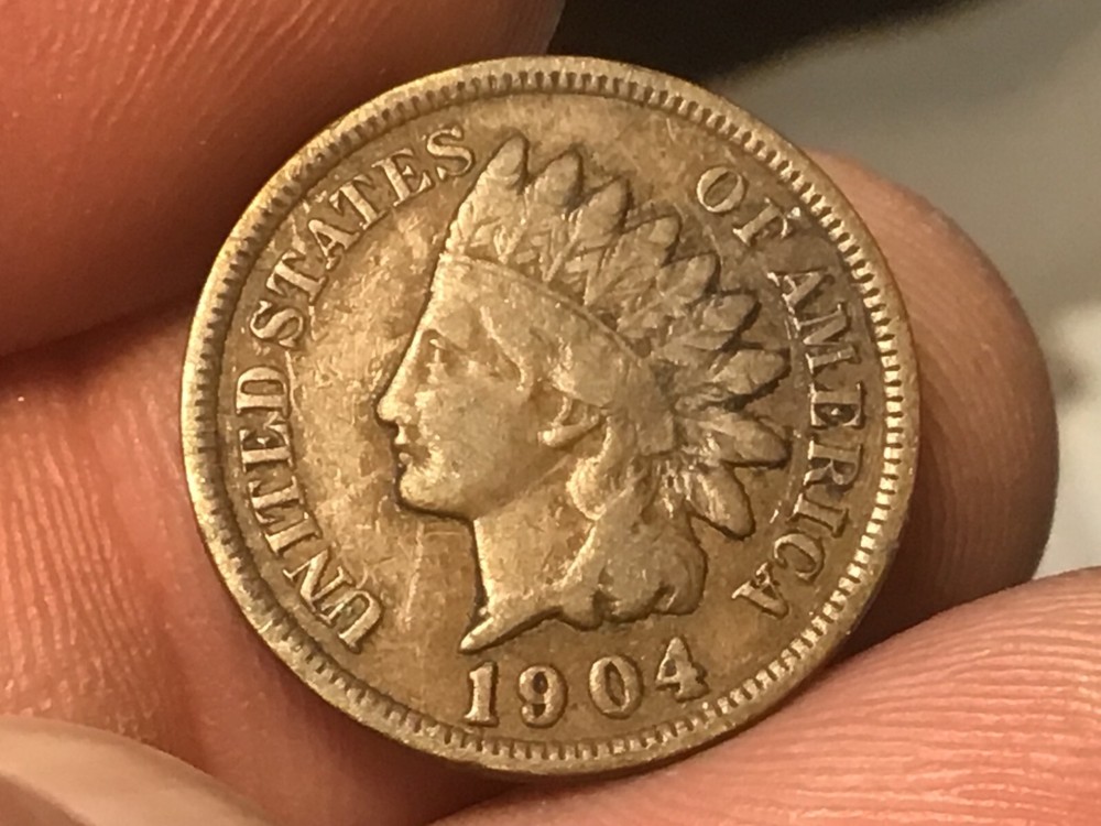 1904 Indian Head Cent Penny, 1 coin