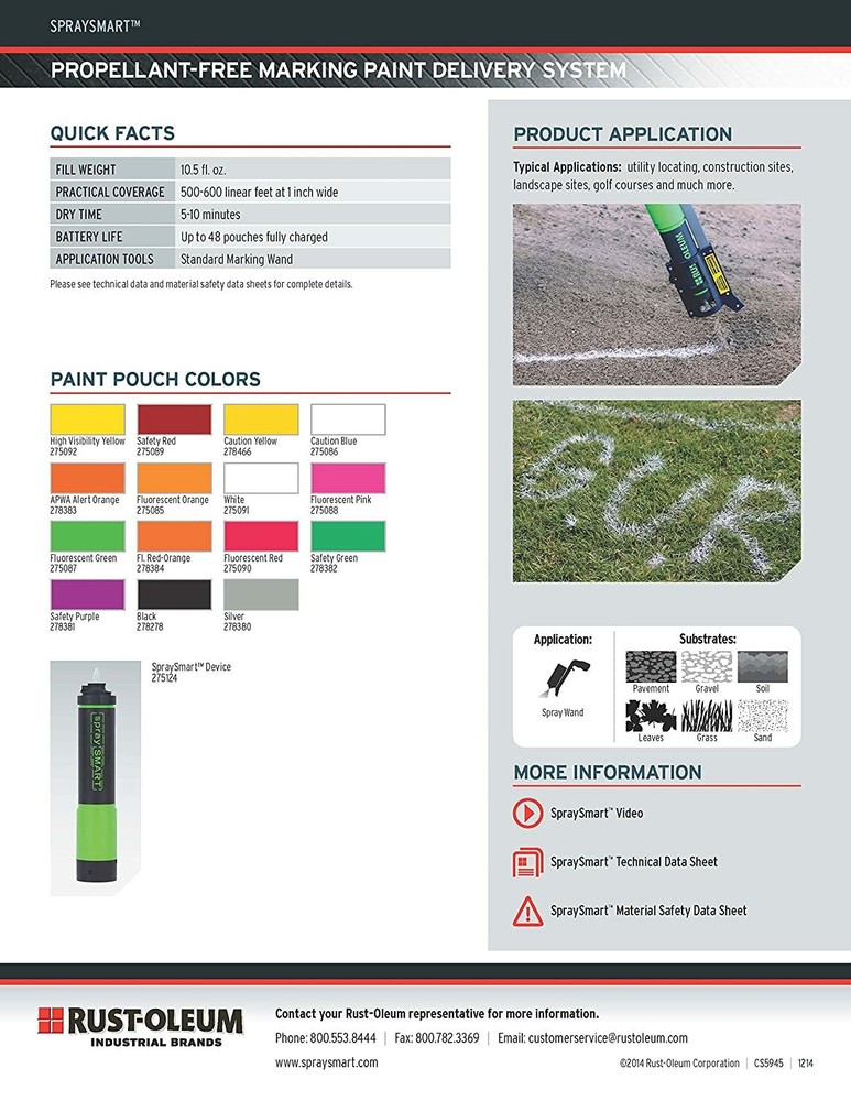 Rust-Oleum Spray Smart Paint Marking Device