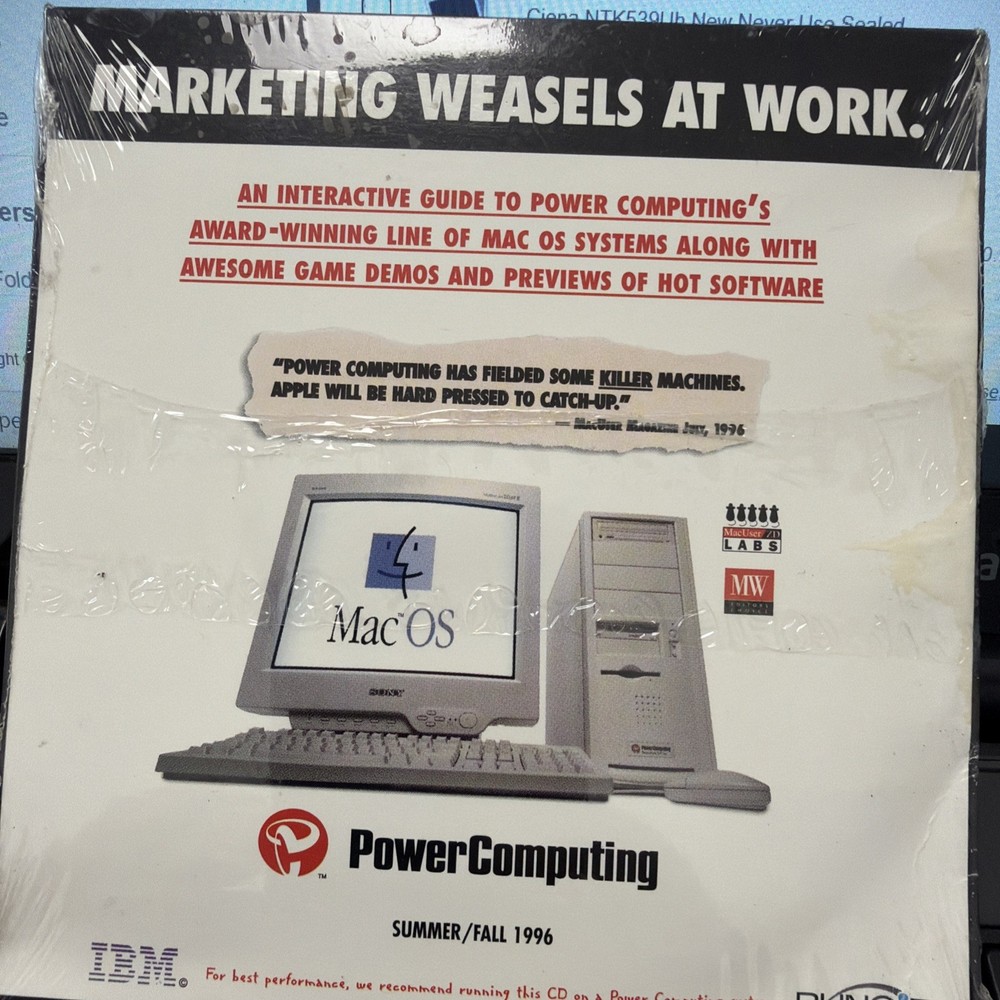 POWER COMPUTING PowerTowerPro 225MHz Marketing CD SUMMER/FALL 1996