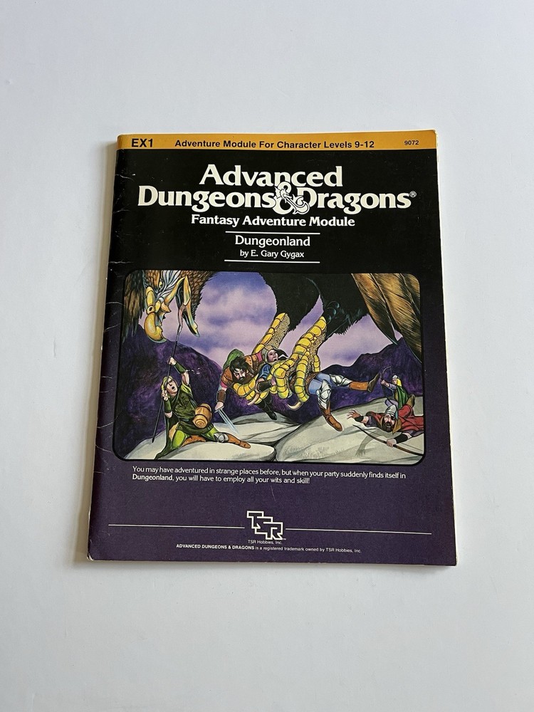 Advanced Dungeons And Dragons Dungeonland TSR 1983