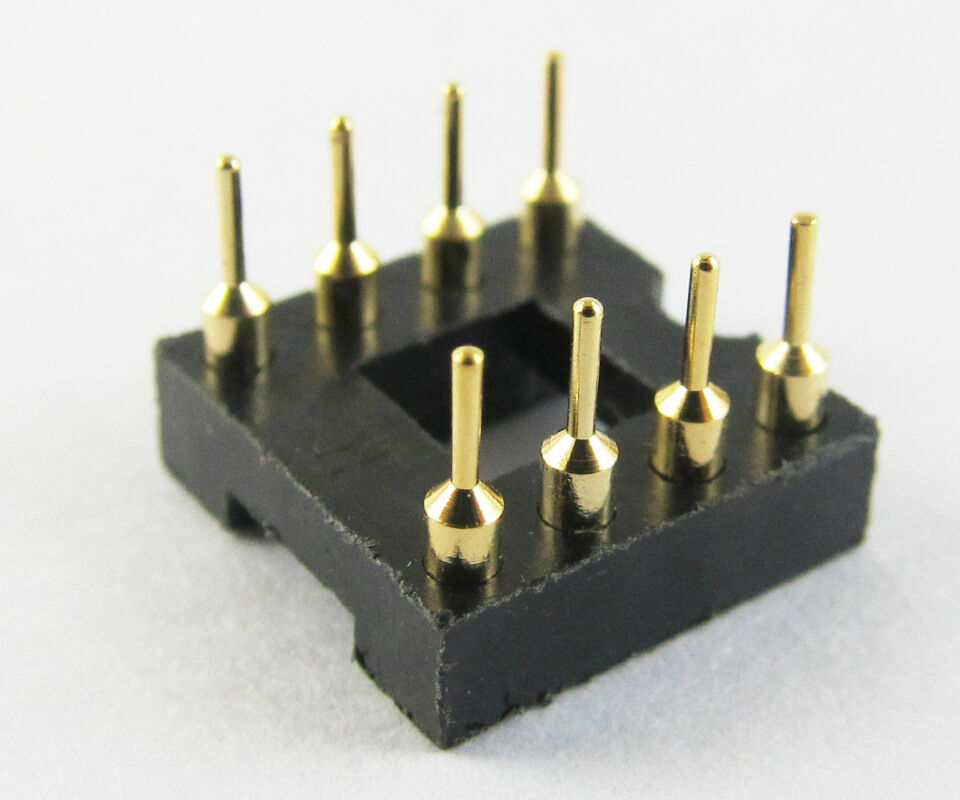 60pcs IC Socket Adapter 8 PIN Round DIP High Quality Gold
