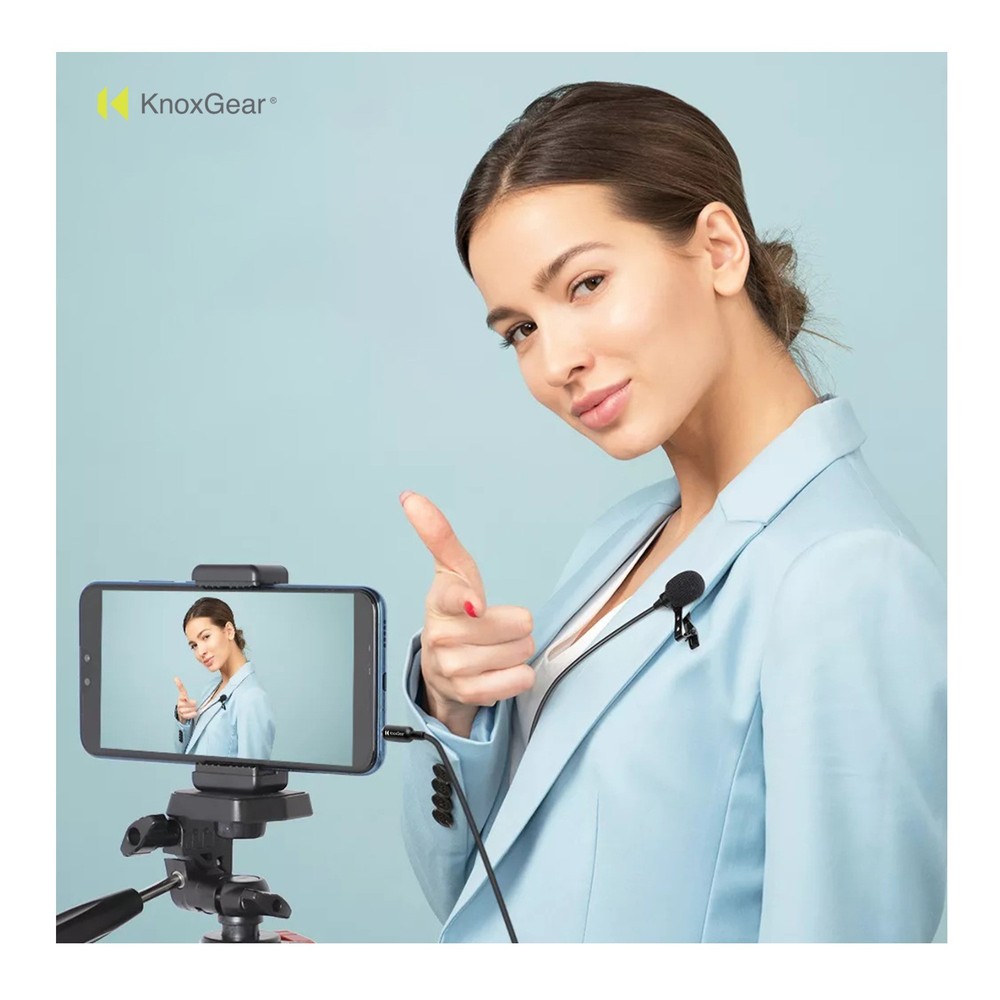 Knox Gear Omnidirectional Condenser Lavalier Microphone Multi-Pack