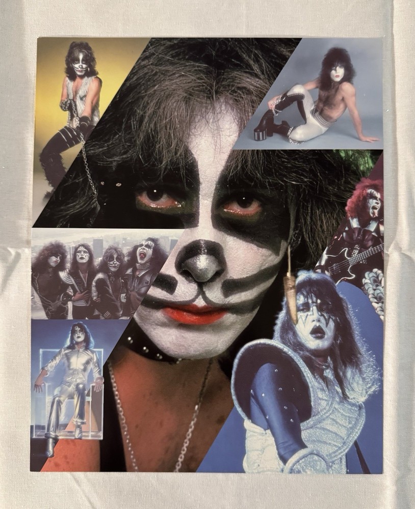 KISS ✨ SIGNED BY PAUL STANLEY & GENE SIMMONS ✨ BUTTERFIELDS AUCTION BOOK + 4 PIC