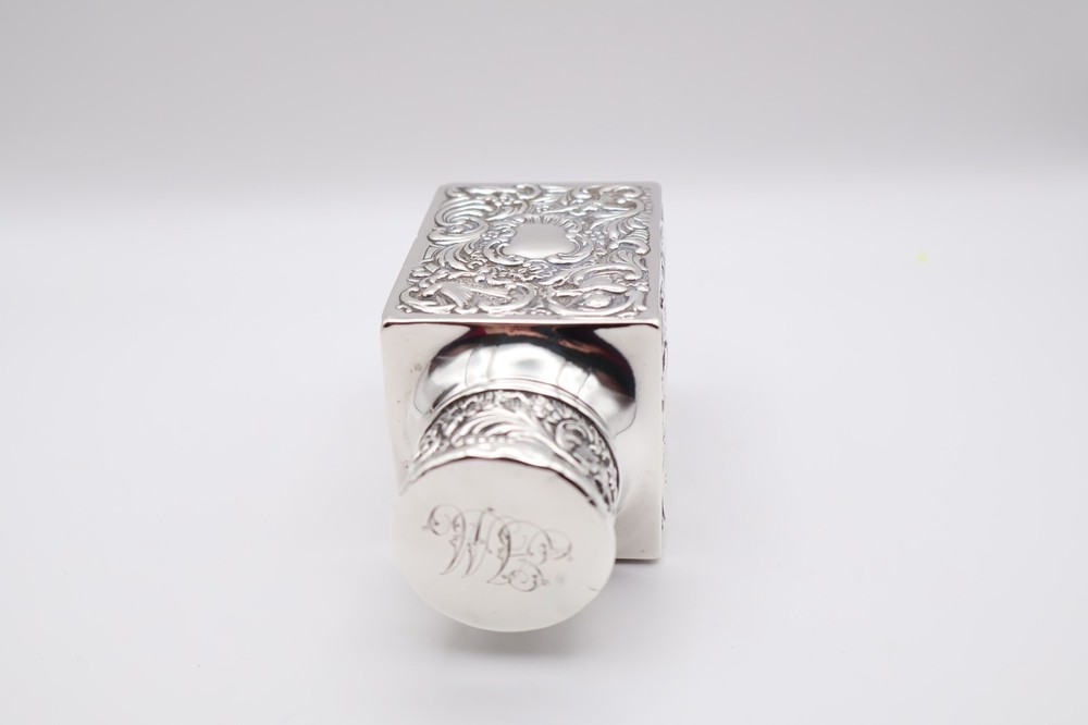 Antique Solid Silver Tea Caddy Hallmarked London 1901