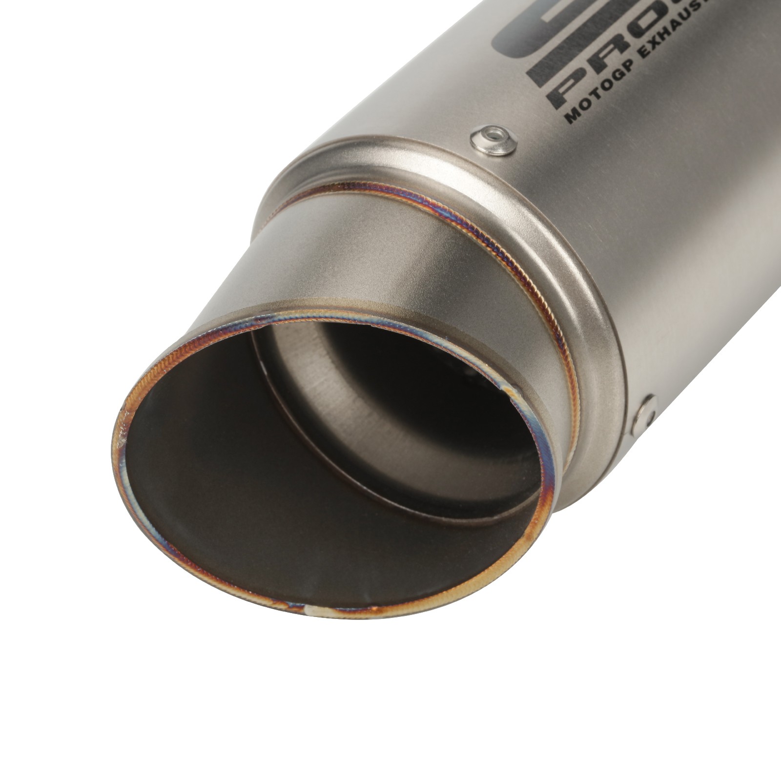 SC 2" 51mm Universal Slip-on Motorcycle Exhaust Muffler Pipe Tail Tips Silver