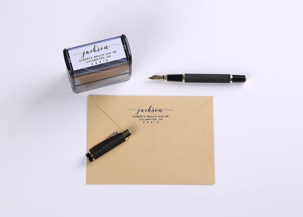 LOMENTICSCustom Self Inking Return Address Stamp, Make Return Addressing Easy...