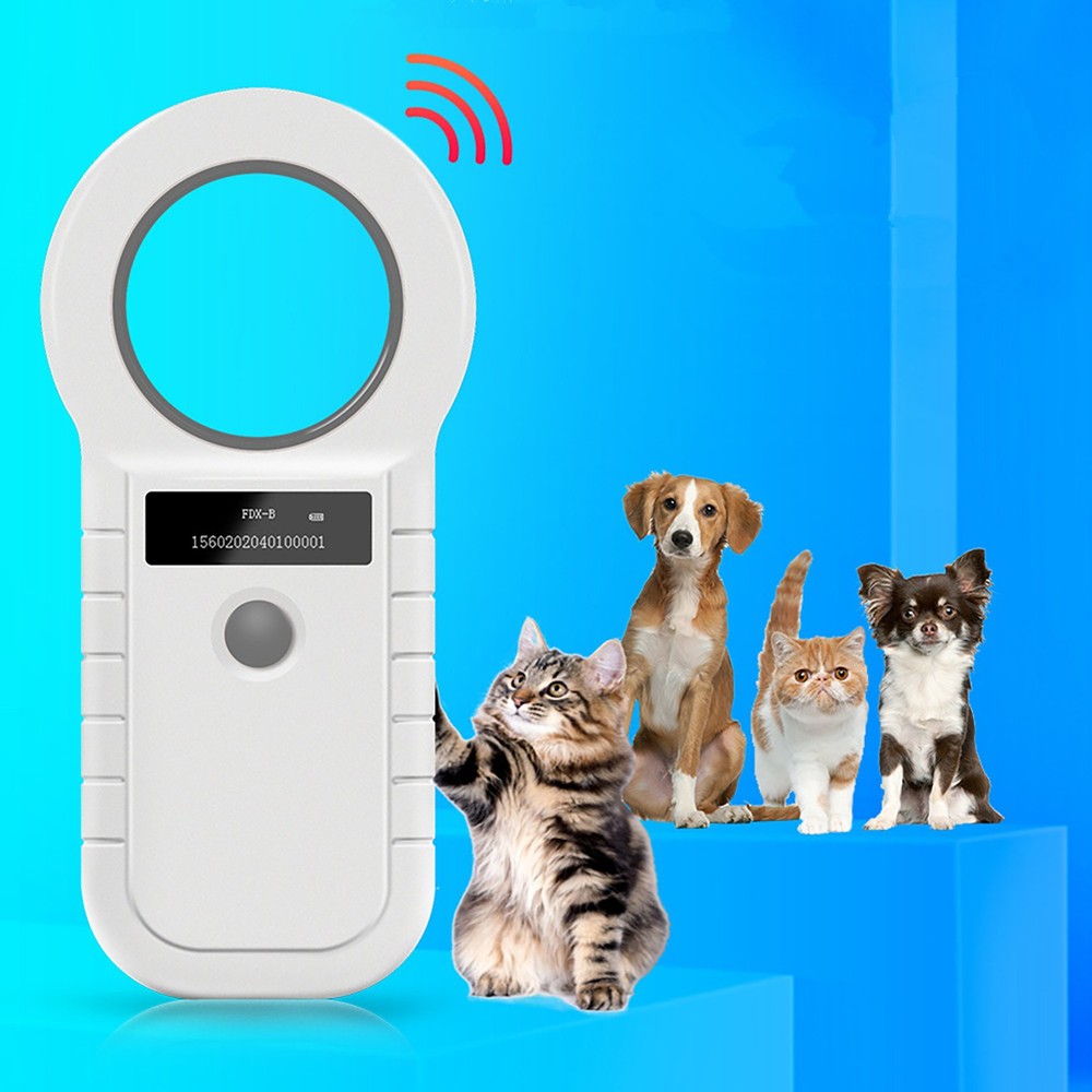 Animal Tag ID Reader EMID Chip Scanner Microchip Identification For Pet Dog Cat