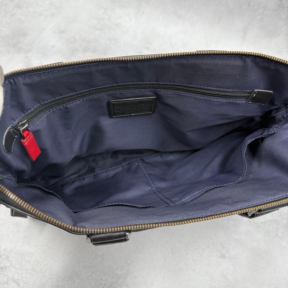 TUMI Harrison Leather Briefcase 2-Way Black **Used**