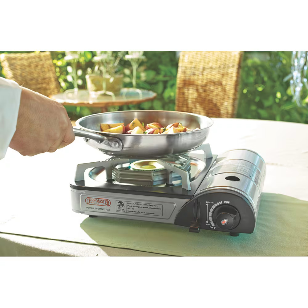 Chef-Master 90011 10,000 BTU/HR Portable Butane Stove
