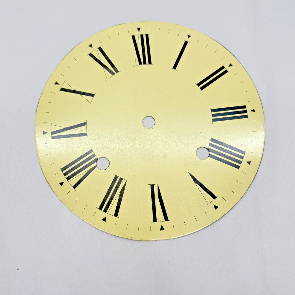 Metal Clock Dial. 7 5/16" Dia. .  (3214)