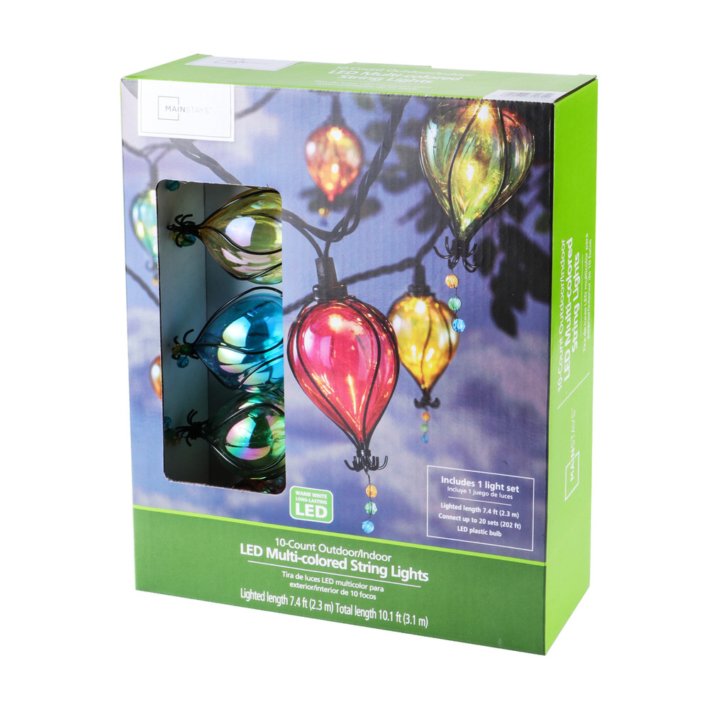 Multicolor Balloon Shape Tear Drop String Lights Shatterproof backyard 10-Count