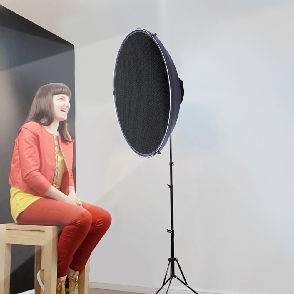 Reflector Beauty Dish Standard Bowens Mount Flash Head Strobe Mount for Studio