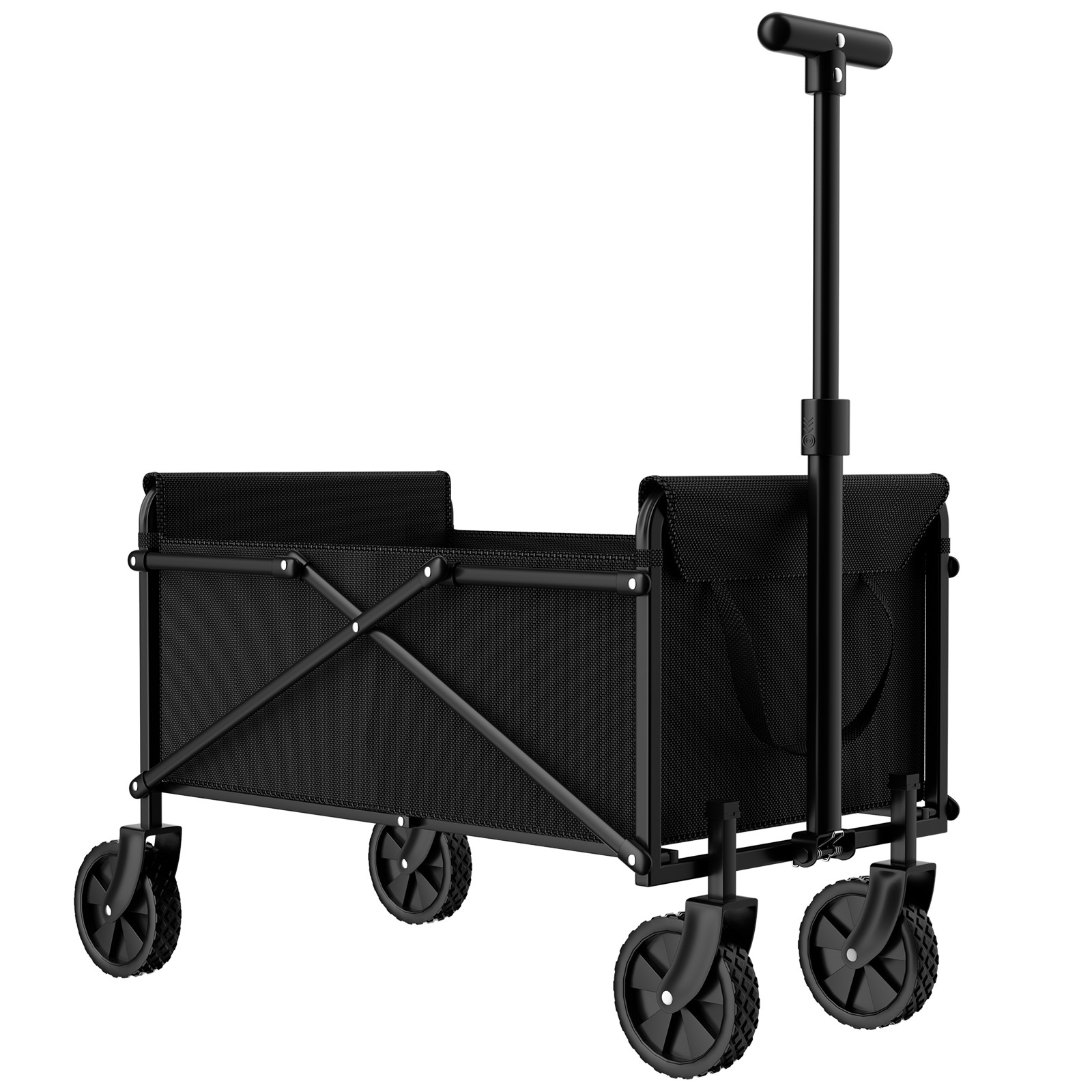 Small Collapsible Folding Wagon Beach Wagon Cart Heavy Duty Utility Grocery Cart