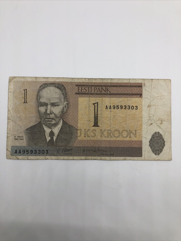 Estonia 1992 Banknote 1 Kroon