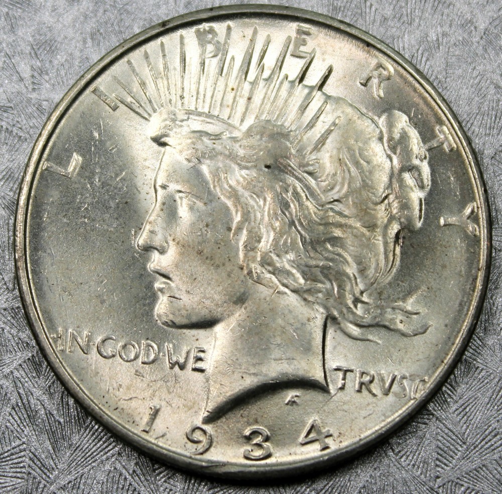 1934 D Peace Dollar - BU !!
