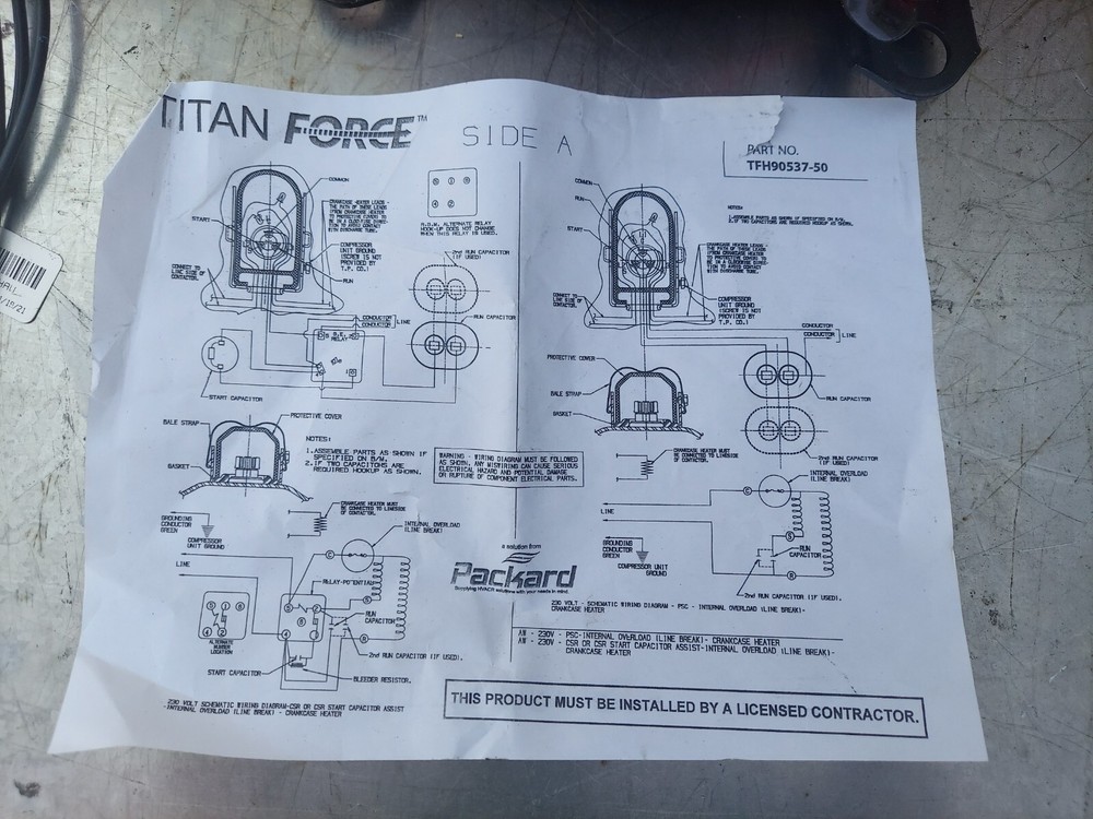Titan Force TFH5528EXN Reciprocating A/C Compressor