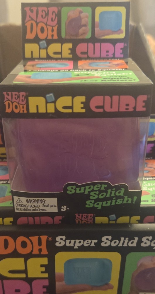 Nee Doh Nice Cube Squish Toy Purple