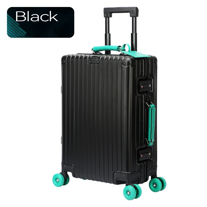 Bopai 24" Full Aluminium Luggage Hard Shell Travel Suitcase Lightweight with TSA