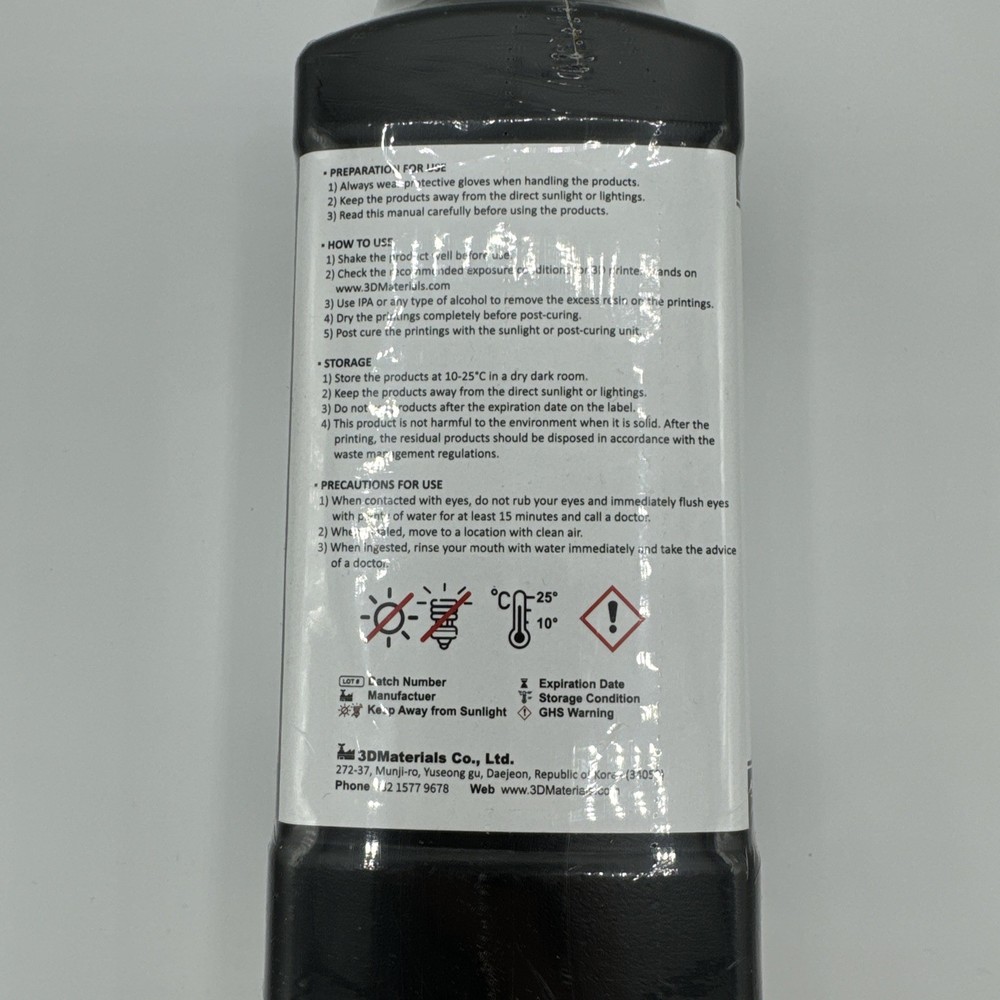 SuperRigid 3D Printer Resin 500g