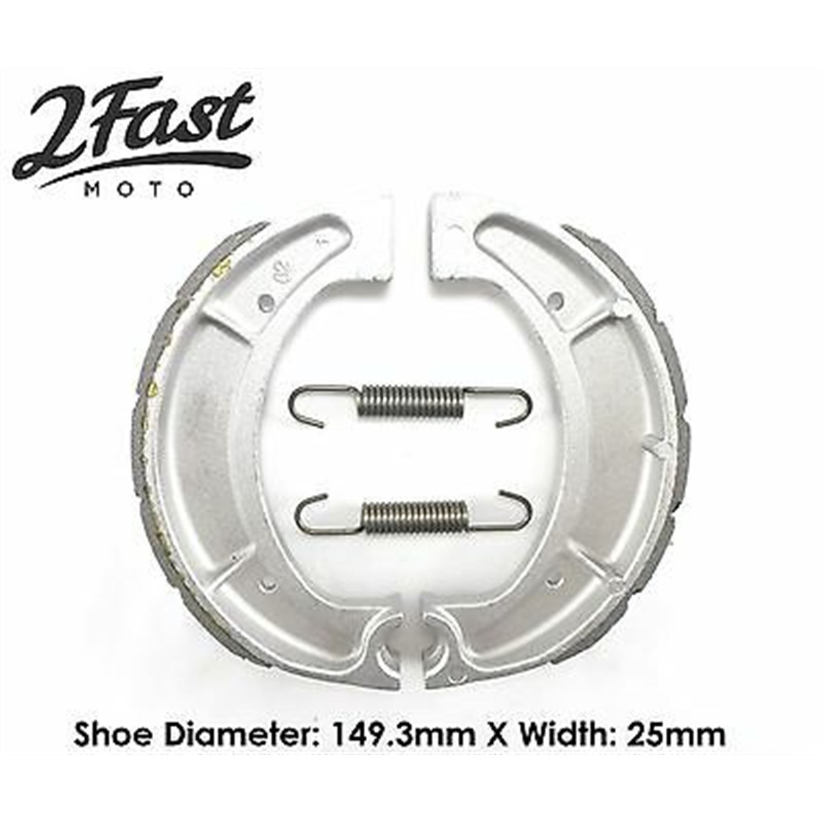 Rear Brake Shoes Grooved for Yamaha CS, DT, IT, RD, SR, XT, YZ VB-228 / EBC510