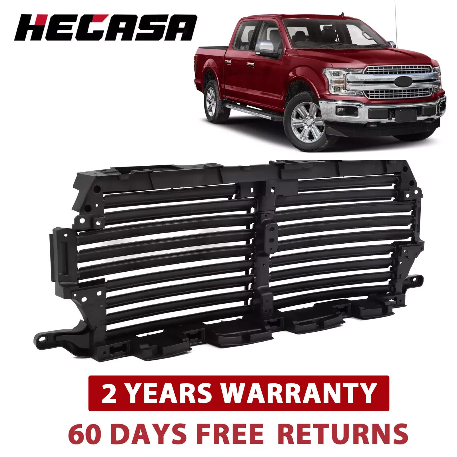 Upper Radiator Grille Air Shutter Control Assembly For Ford F-150 2018-2020
