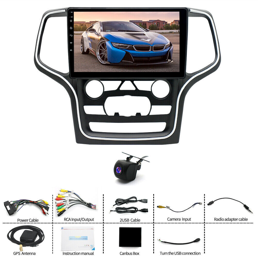 For 2014-2022 Jeep Grand Cherokee Android 13.0 Carplay Car Stereo Radio GPS Navi