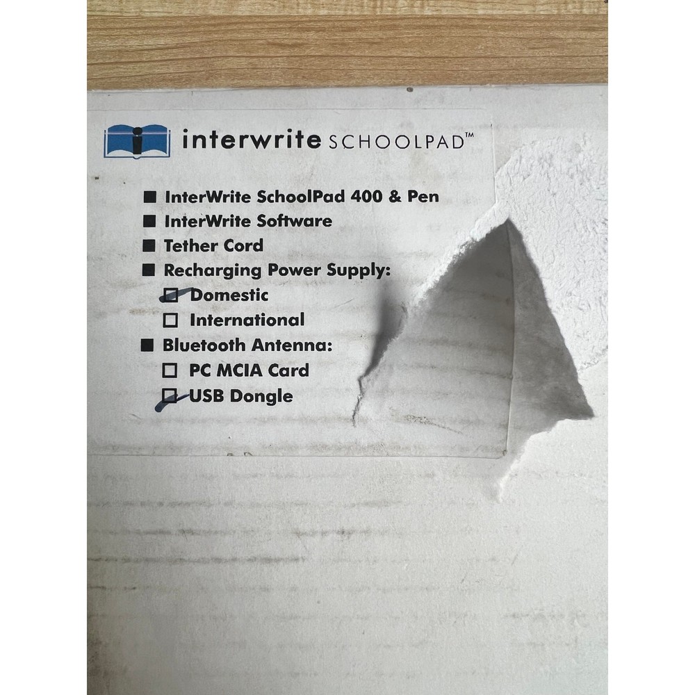 InterWrite SchoolPad by GTCO CalComp *untested*