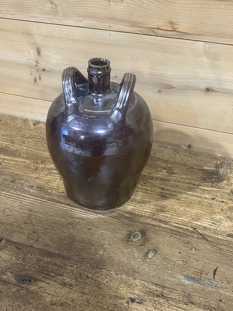 Antique Stoneware Oil Bottle