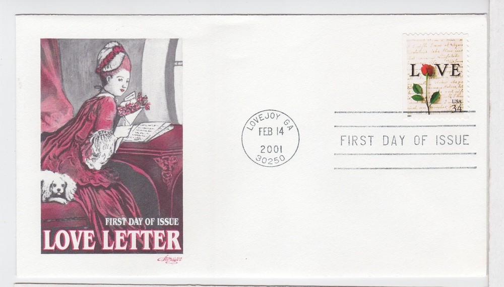 TurtlesTradingPost- Love- 2001 #3497 FDC- Artmaster Cachet