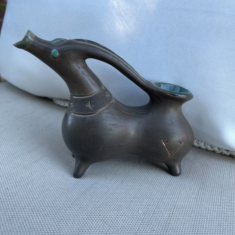Vintage Ceramic Art Pottery Small Puring Jug