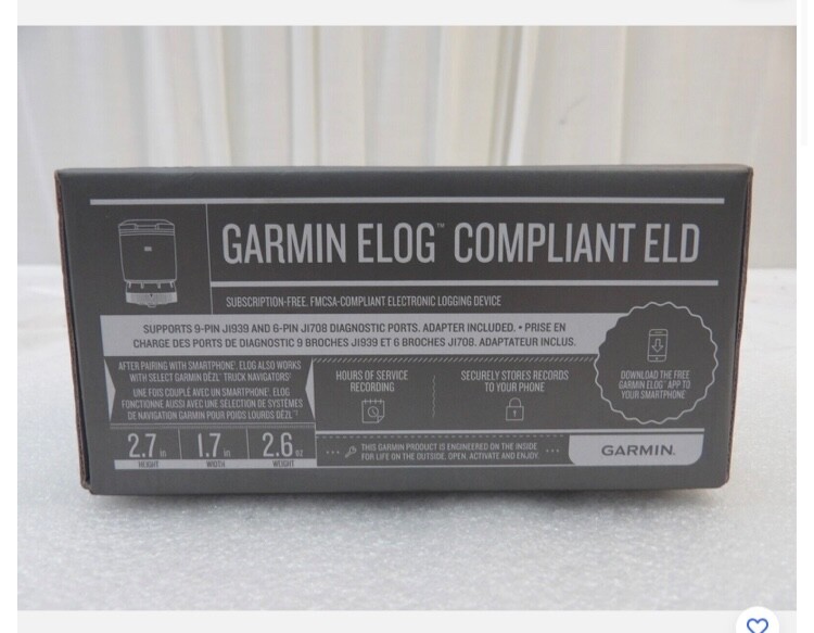 🚛 🏆 Garmin eLog Compliant ELD - (0100187600) 🚛 💰