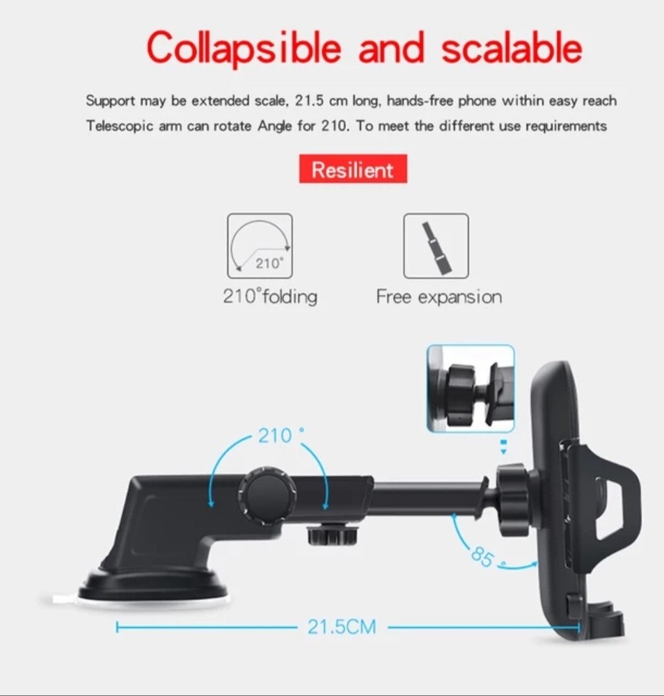 2 in 1 Universal Car Phone Holder