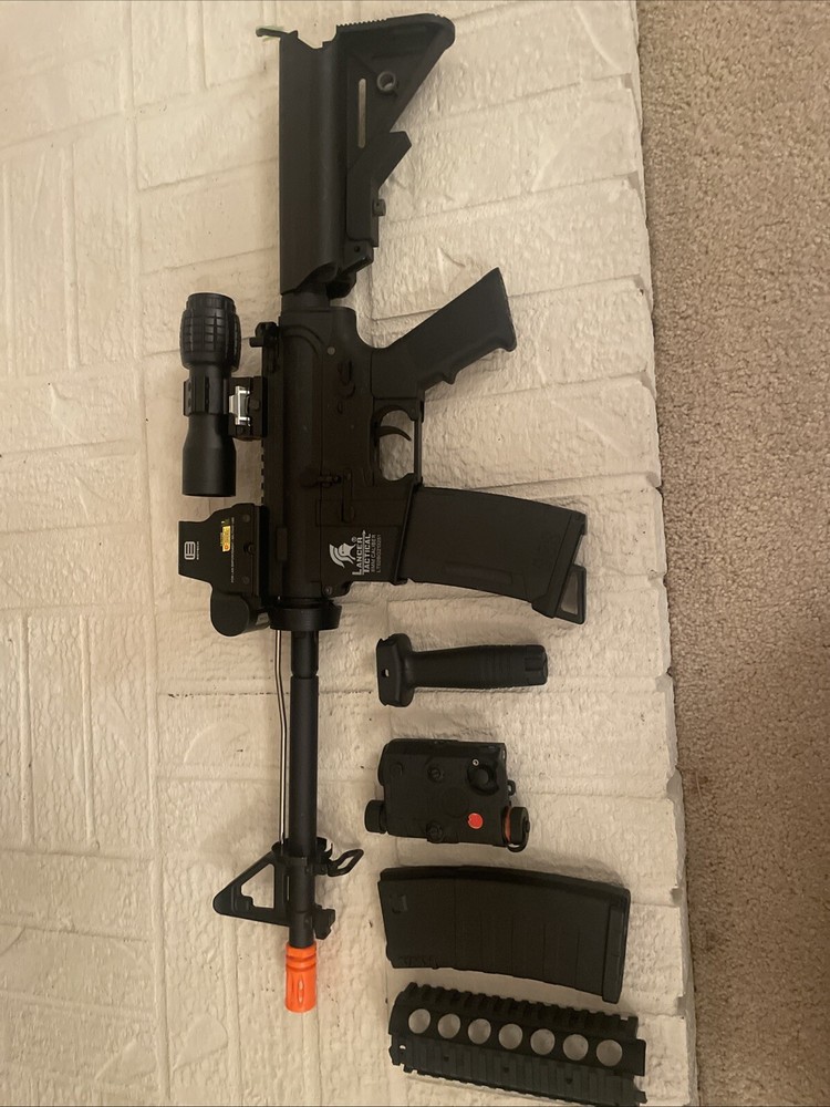 Lancer Tactical Aeg Airsoft Rifle (READ DESCRIPTION)