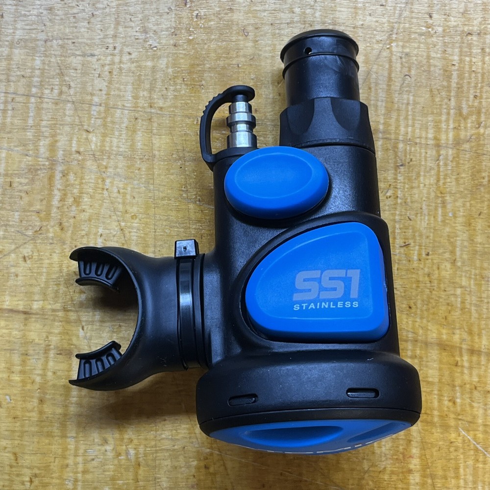 Atomic Aquatics SS1 Safe Second - Blue - Regulator/Inflator Combo