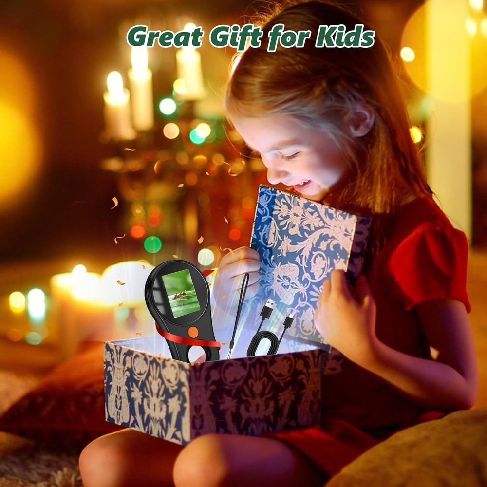 Portable Microscope with 8 LEDs 500x Mini Microscope with Optical Magnifier Gift